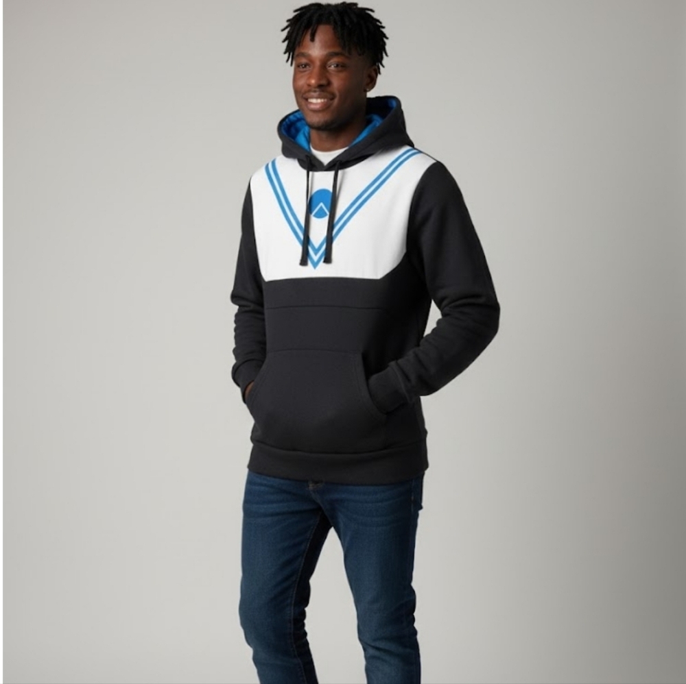 Mens Black Destiny Hunter Custom Pullover Hoodie 